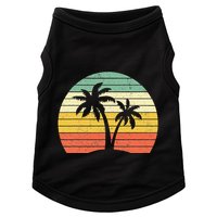 Palm Tree Retro Tropical Beach Doggie Tank