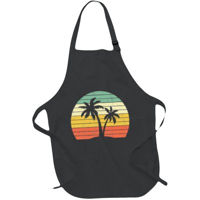 Palm Tree Retro Tropical Beach Apron