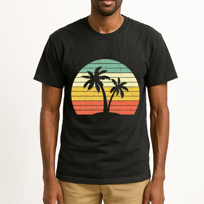 Palm Tree Retro Tropical Beach Tall T-Shirt