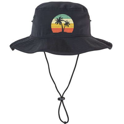 Palm Tree Retro Tropical Beach Bucket Hat