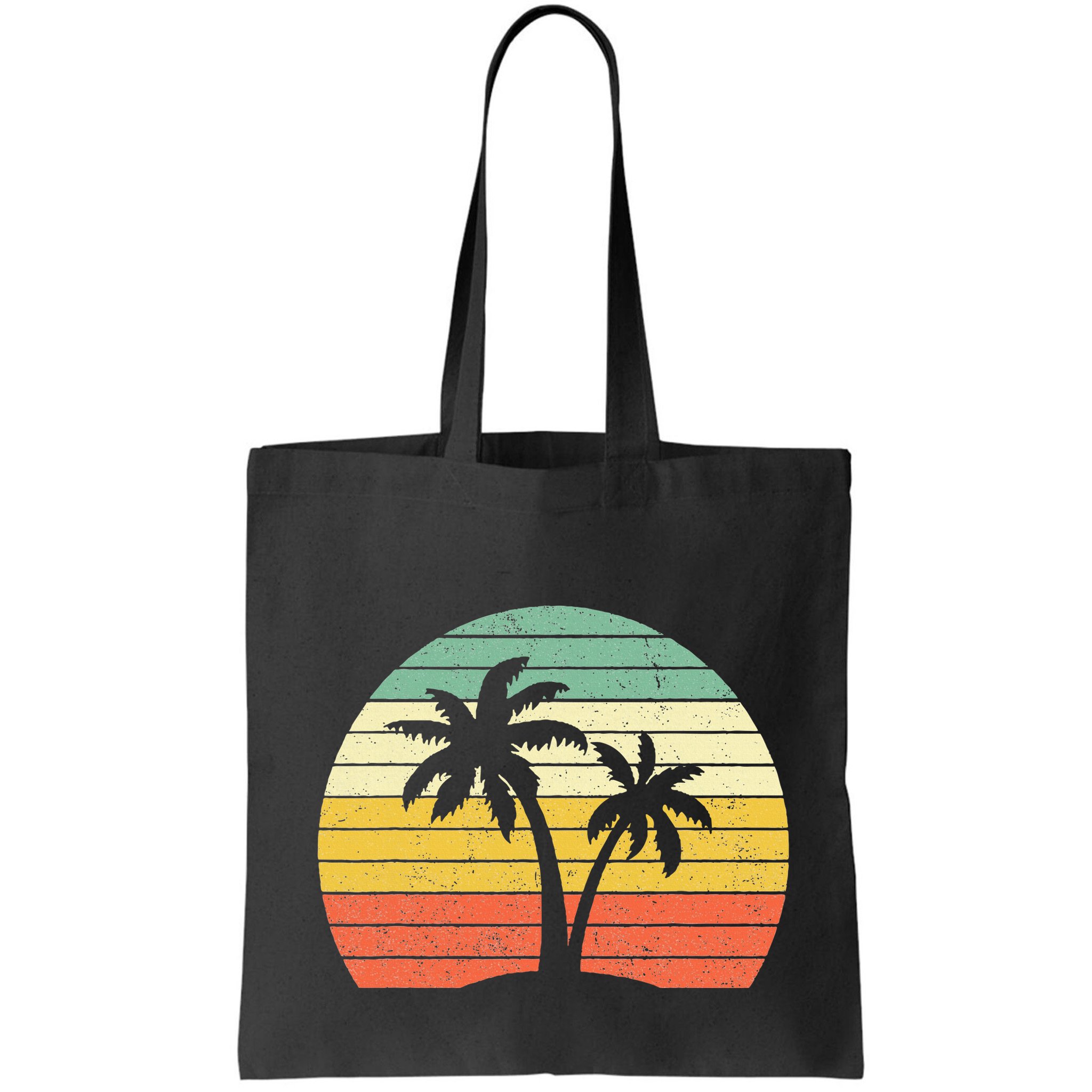 Palm Tree Retro Tropical Beach Bag