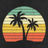 Palm Tree Retro Tropical Beach Tumbler