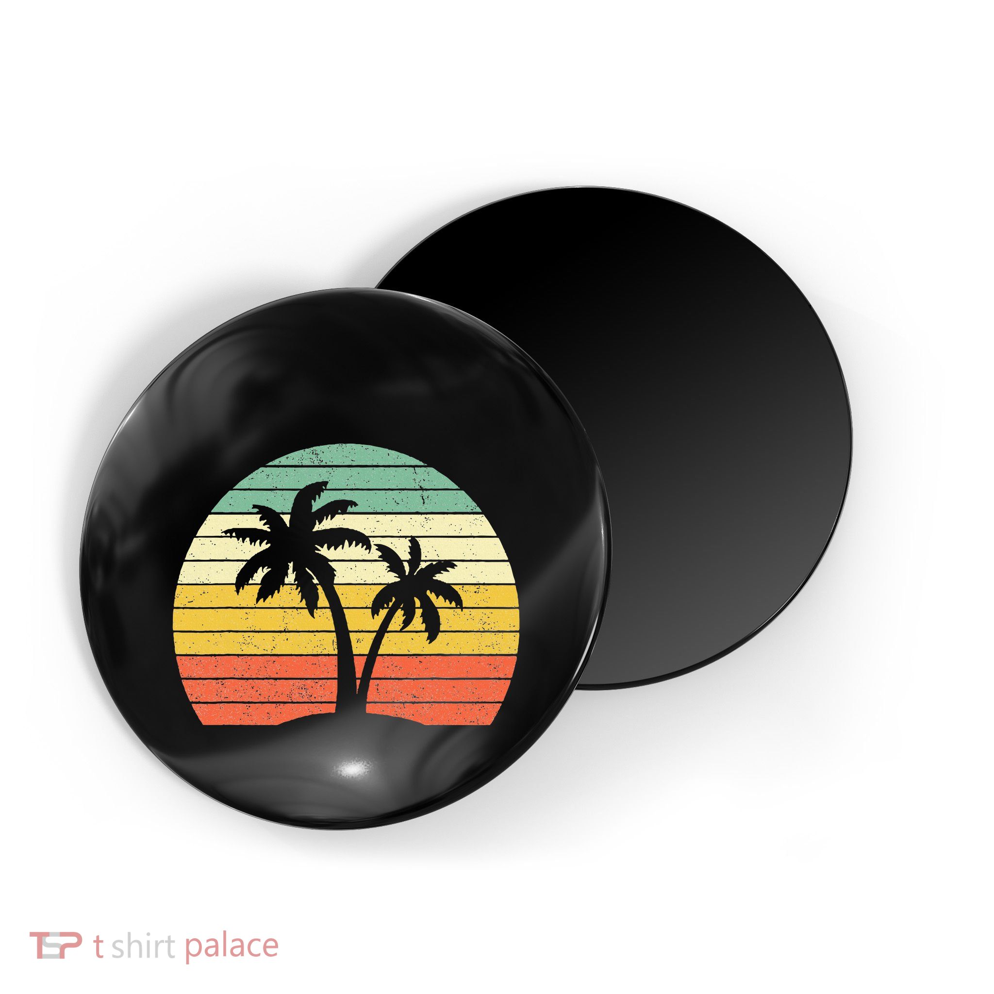 Palm Tree Retro Tropical Beach Magnet