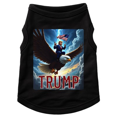 President Trump Riding An Eagle. Patriotic Political Doggie Tank
