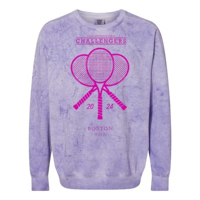 Pink Tennis Rackets Challengers Movie Colorblast Crewneck Sweatshirt