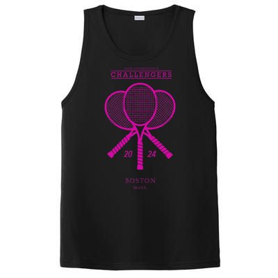 Pink Tennis Rackets Challengers Movie PosiCharge Competitor Tank