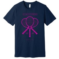 Pink Tennis Rackets Challengers Movie Premium T-Shirt