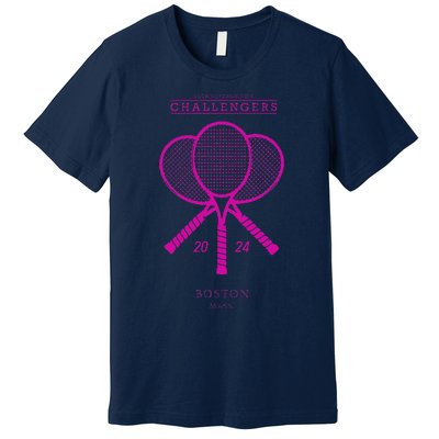 Pink Tennis Rackets Challengers Movie Premium T-Shirt