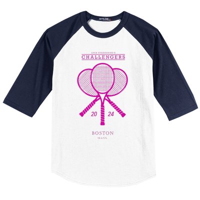 Pink Tennis Rackets Challengers Movie Baseball Sleeve Shirt