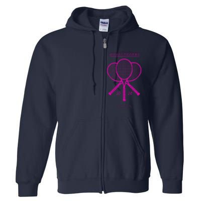 Pink Tennis Rackets Challengers Movie Full Zip Hoodie