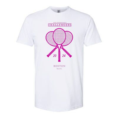 Pink Tennis Rackets Challengers Movie Softstyle CVC T-Shirt