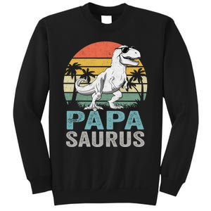 Papasaurus T Rex Dinosaur Papa Saurus Family Matching Hoodie Sweatshirt