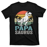 Papasaurus T Rex Dinosaur Papa Saurus Family Matching Hoodie T-Shirt