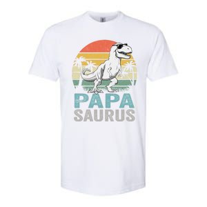 Papasaurus T Rex Dinosaur Papa Saurus Family Matching Hoodie Softstyle CVC T-Shirt