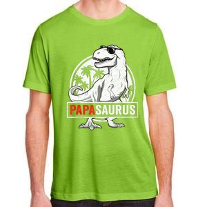 Papasaurus T Rex Dinosaur Papa Saurus Family Matching Tank Top Adult ChromaSoft Performance T-Shirt