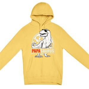 Papasaurus T Rex Dinosaur Papa Saurus Family Matching Tank Top Premium Pullover Hoodie