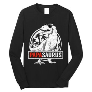 Papasaurus T Rex Dinosaur Papa Saurus Family Matching Tank Top Long Sleeve Shirt