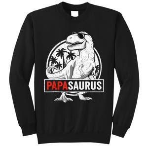 Papasaurus T Rex Dinosaur Papa Saurus Family Matching Tank Top Sweatshirt