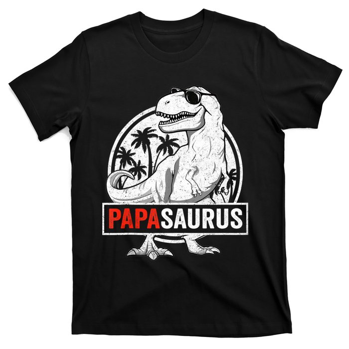 Papasaurus T Rex Dinosaur Papa Saurus Family Matching Tank Top T-Shirt