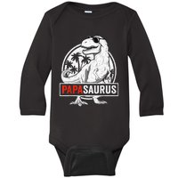 Papasaurus T Rex Dinosaur Papa Saurus Family Matching Tank Top Baby Long Sleeve Bodysuit