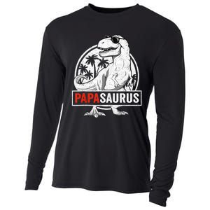 Papasaurus T Rex Dinosaur Papa Saurus Family Matching Tank Top Cooling Performance Long Sleeve Crew