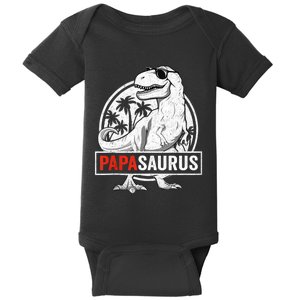 Papasaurus T Rex Dinosaur Papa Saurus Family Matching Tank Top Baby Bodysuit