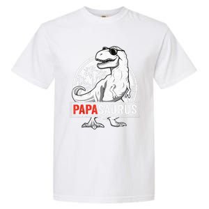 Papasaurus T Rex Dinosaur Papa Saurus Family Matching Tank Top Garment-Dyed Heavyweight T-Shirt