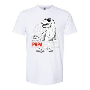 Papasaurus T Rex Dinosaur Papa Saurus Family Matching Tank Top Softstyle CVC T-Shirt