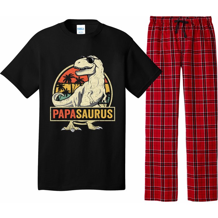 Papasaurus T Rex Dinosaur Papa Saurus Family Matching Pajama Set