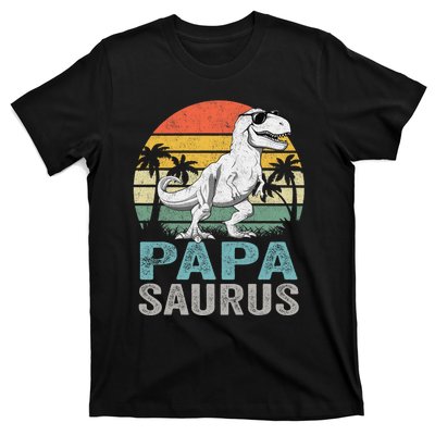 Papasaurus T Rex Dinosaur Papa Saurus Family Matching T-Shirt