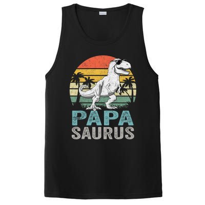 Papasaurus T Rex Dinosaur Papa Saurus Family Matching PosiCharge Competitor Tank