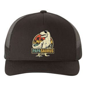 Papasaurus T Rex Dinosaur Papa Saurus Family Matching Yupoong Adult 5-Panel Trucker Hat