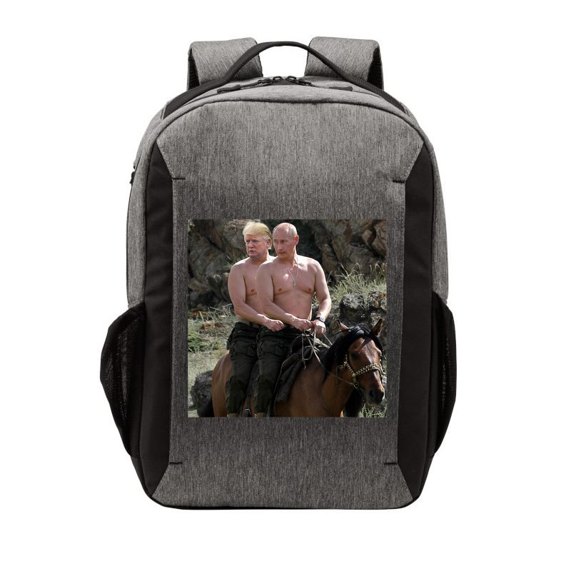 Putin Trump Riding Horse | Russia Tee Vector Backpack