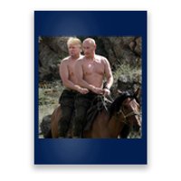 Putin Trump Riding Horse | Russia Tee Poster