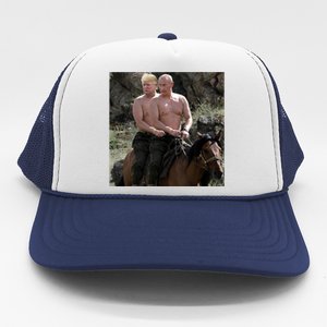 Putin Trump Riding Horse | Russia Tee Trucker Hat