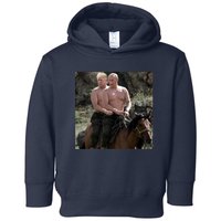 Putin Trump Riding Horse | Russia Tee Toddler Hoodie