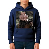Putin Trump Riding Horse | Russia Tee Kids Hoodie
