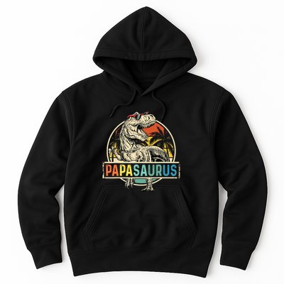 Papasaurus T Rex Papa Dinosaur Grandpa Saurus Fathers Day Hoodie
