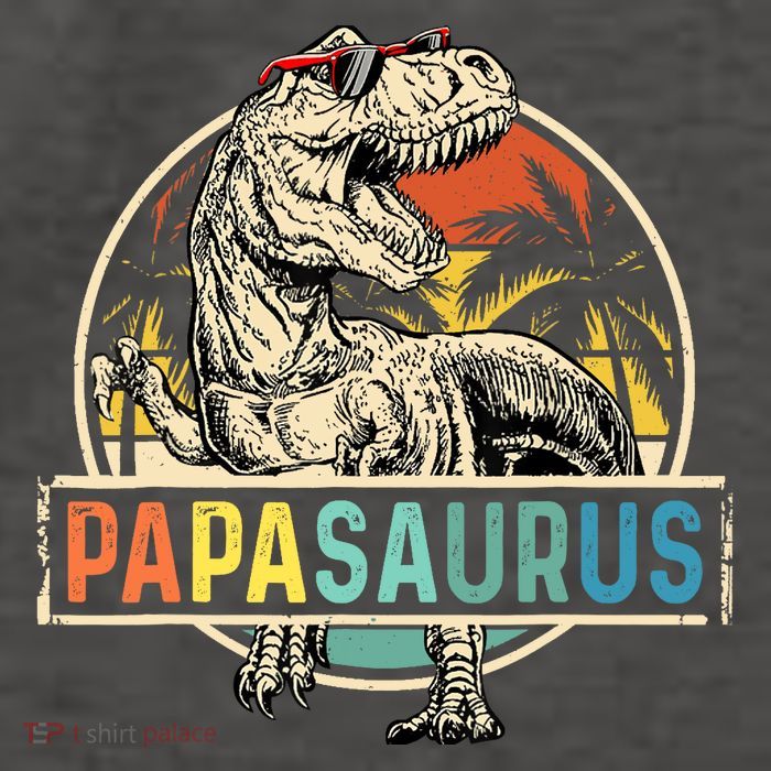 Papasaurus T Rex Papa Dinosaur Grandpa Saurus Fathers Day Vector Backpack