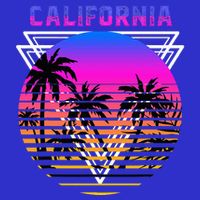 Palm Trees Retro Cali Long Beach Vintage Tropical California Hoodie