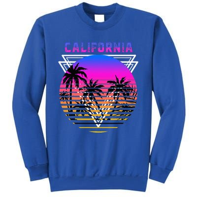 Palm Trees Retro Cali Long Beach Vintage Tropical California Sweatshirt