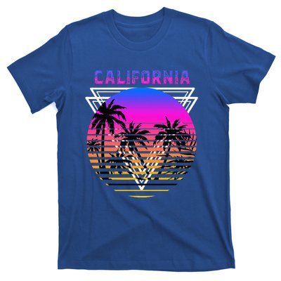 Palm Trees Retro Cali Long Beach Vintage Tropical California T-Shirt