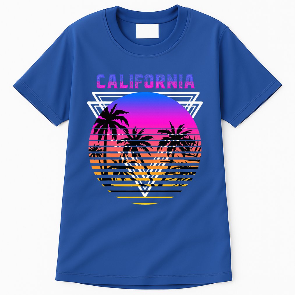 Palm Trees Retro Cali Long Beach Vintage Tropical California Tall T-Shirt