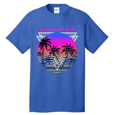 Palm Trees Retro Cali Long Beach Vintage Tropical California Tall T-Shirt