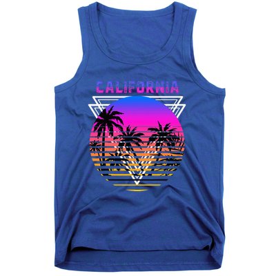 Palm Trees Retro Cali Long Beach Vintage Tropical California Tank Top