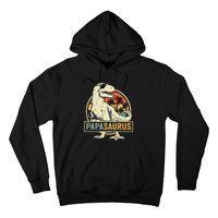 Papasaurus T Rex Dinosaur Papa Saurus Family Matching Hoodie