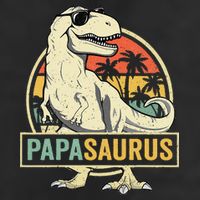 Papasaurus T Rex Dinosaur Papa Saurus Family Matching 15oz Campfire Ceramic Mug