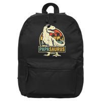 Papasaurus T Rex Dinosaur Papa Saurus Family Matching 16 in Basic Backpack