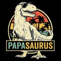 Papasaurus T Rex Dinosaur Papa Saurus Family Matching 16 in Basic Backpack