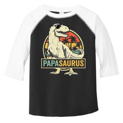 Papasaurus T Rex Dinosaur Papa Saurus Family Matching Toddler Fine Jersey T-Shirt